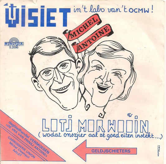 Michel Cleemput En Antoine Van Der Heyden : 't Visiet In 't Labo Van 't O.C.M.W. (7",45 RPM,Single)