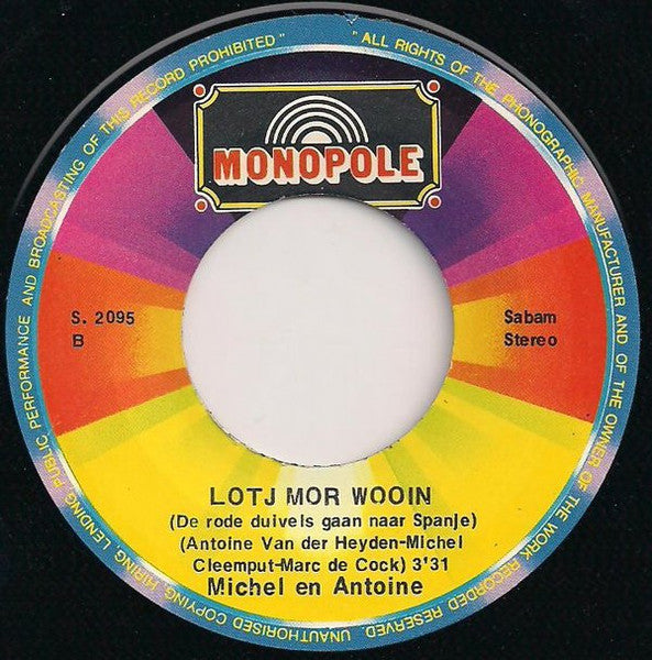 Michel Cleemput En Antoine Van Der Heyden : 't Visiet In 't Labo Van 't O.C.M.W. (7",45 RPM,Single)