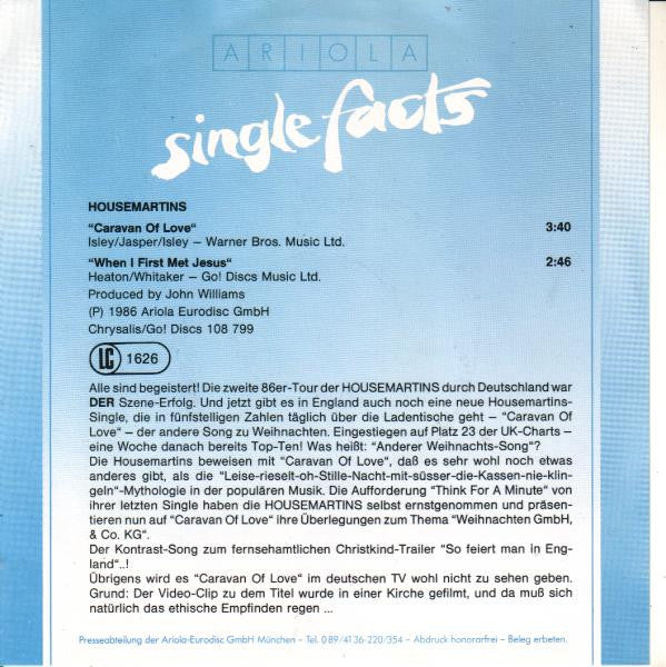 Housemartins, The : Caravan Of Love (7",45 RPM,Single,Stereo)
