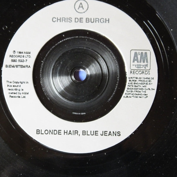 Chris de Burgh : Blonde Hair Blue Jeans (7",45 RPM,Single)