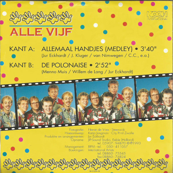 Alle Vijf : Allemaal Handjes (7",Single)