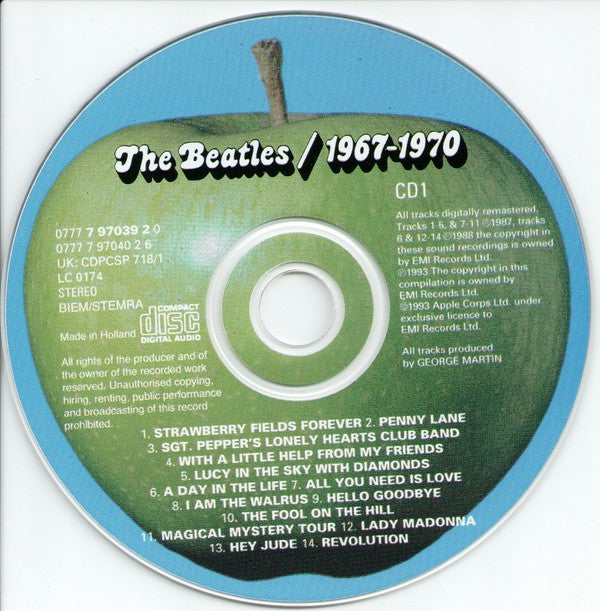 Beatles, The : 1967-1970 (Compilation,Reissue,Remastered,Repress)