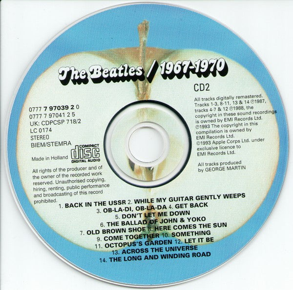 Beatles, The : 1967-1970 (Compilation,Reissue,Remastered,Repress)