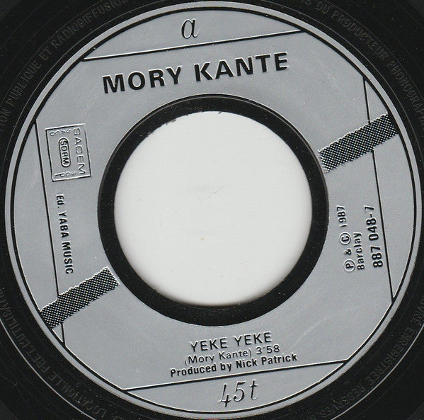 Mory Kanté : Yé Ké Yé Ké (7",45 RPM,Single)