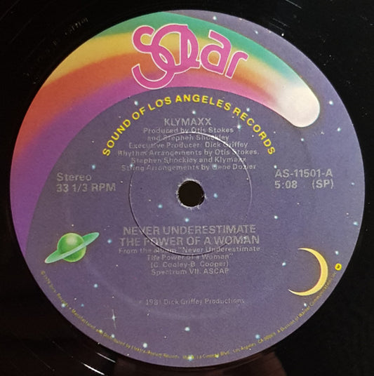 Klymaxx : Never Underestimate The Power Of A Woman (12",33 ⅓ RPM)