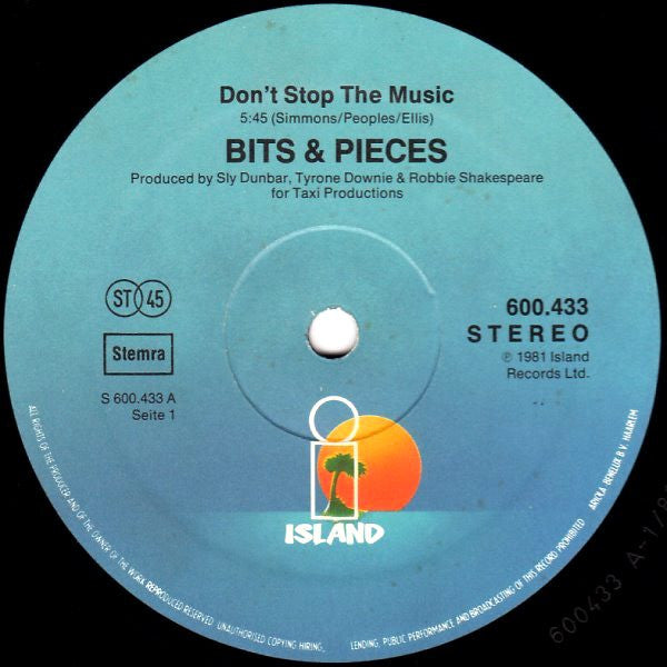 Bits & Pieces / Sly & Robbie : Don't Stop The Music / Stampede / El Pussycat Ska (12",45 RPM)