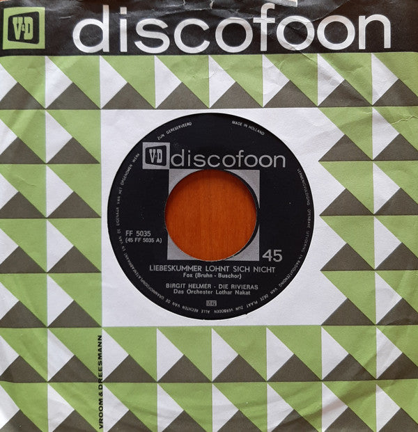 Birgit Helmer : Liebeskummer Lohnt Sich Nicht (7",45 RPM,Single)
