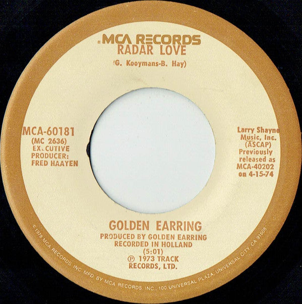 Golden Earring : Radar Love (7",Single,Reissue)