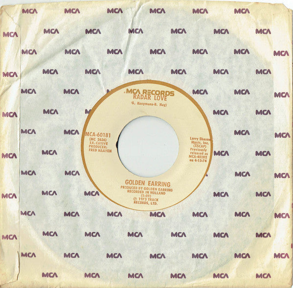 Golden Earring : Radar Love (7",Single,Reissue)
