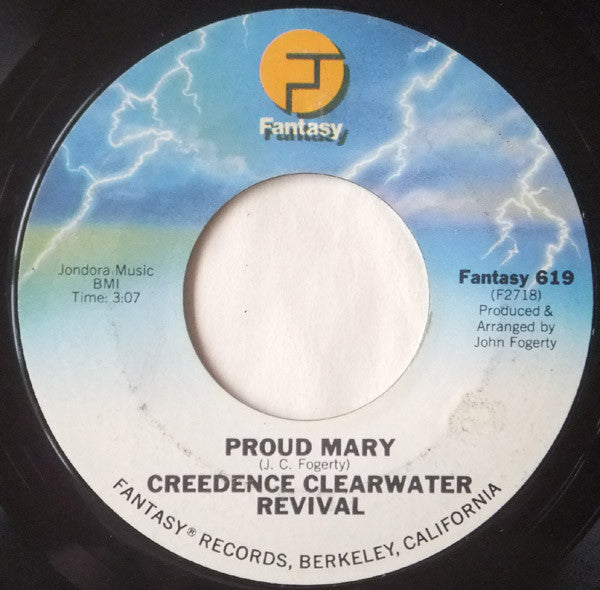 Creedence Clearwater Revival : Proud Mary / Born On The Bayou (7",Single)