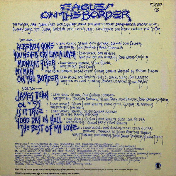 Eagles : On The Border (LP,Album,Stereo)