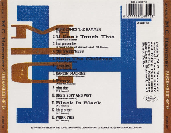 MC Hammer : Please Hammer Don't Hurt 'Em (CD, Album)
