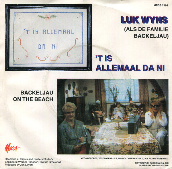Luk Wyns : 'T Is Allemaal Da Ni (7")