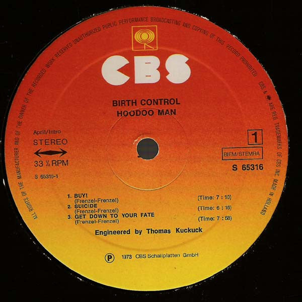 Birth Control : Hoodoo Man (LP,Album,Reissue)