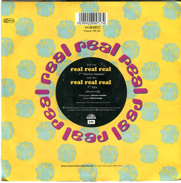 Jesus Jones : Real Real Real (7",Single,45 RPM)
