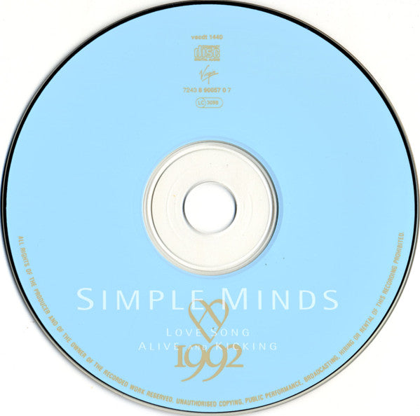 Simple Minds : Love Song / Alive And Kicking (Single)