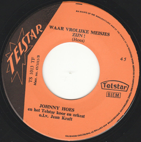 Johnny Hoes : En Van Je Hoempa (7",45 RPM,Single)