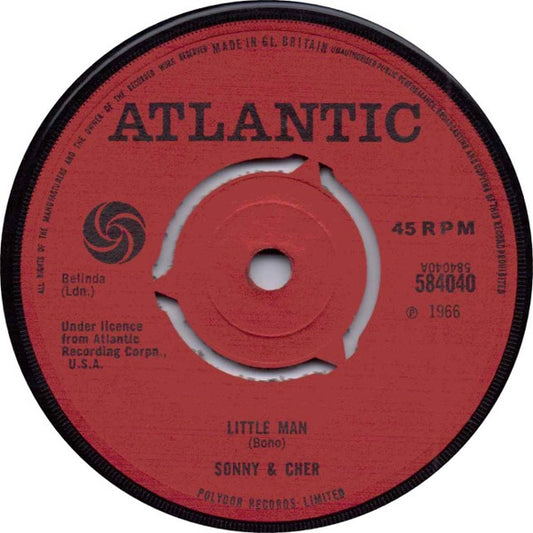 Sonny & Cher : Little Man (7",45 RPM,Single)