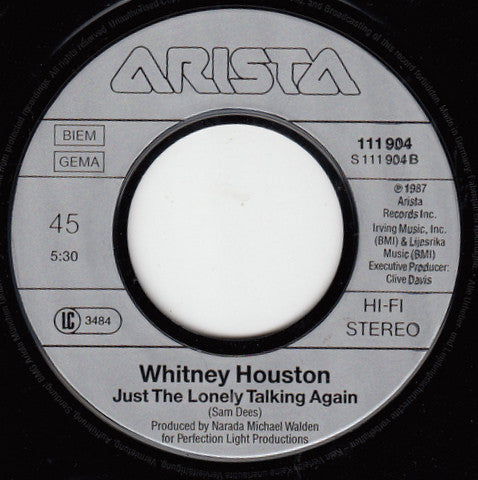 Cissy Houston & Whitney Houston : I Know Him So Well (7",45 RPM,Single,Stereo)