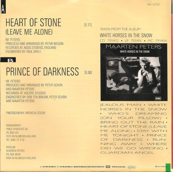 Maarten Peters : Heart Of Stone (Leave Me Alone) (7",45 RPM,Single)