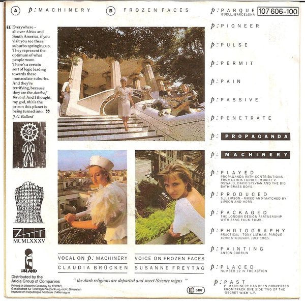 Propaganda : p: Machinery (7",45 RPM,Single,Stereo)