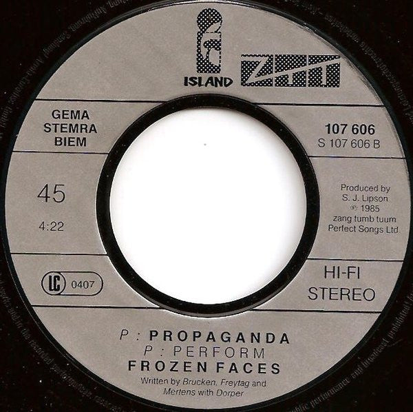 Propaganda : p: Machinery (7",45 RPM,Single,Stereo)