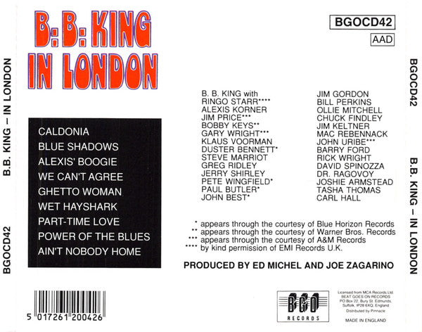 B.B. King : In London (Album,Reissue)