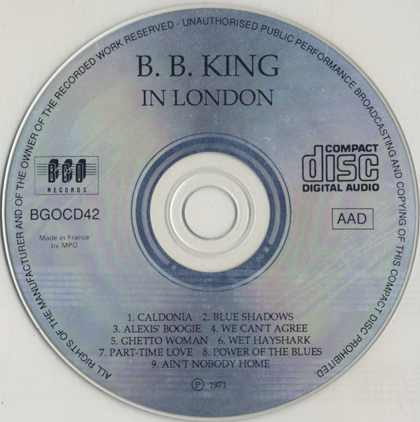 B.B. King : In London (Album,Reissue)
