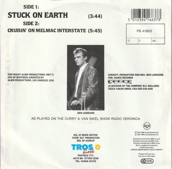 ALF (2) : Stuck On Earth (7",45 RPM,Single,Stereo)