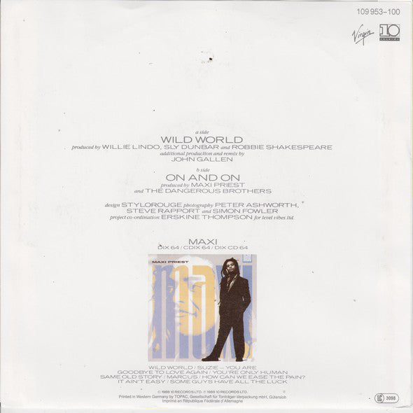 Maxi Priest : Wild World (7",Single,45 RPM)
