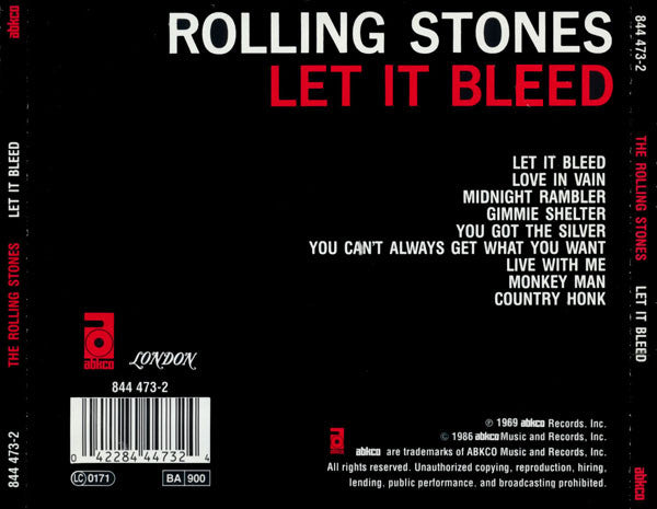 Rolling Stones, The : Let It Bleed (Album,Reissue,Remastered)
