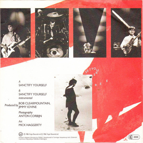 Simple Minds : Sanctify Yourself (7",45 RPM,Single,Stereo)