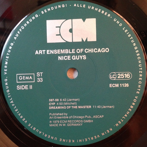 Art Ensemble Of Chicago, The : Nice Guys (LP,Album)