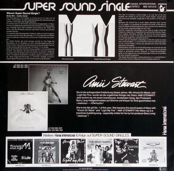 Amii Stewart : Jealousy (Long Version) (12",Single,45 RPM)