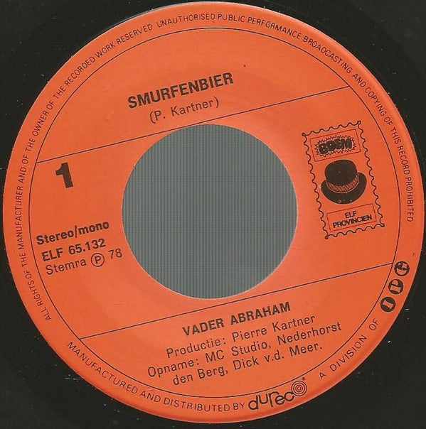Vader Abraham : Smurfenbier (7",45 RPM,Single)