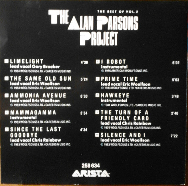 Alan Parsons Project, The : Limelight (The Best Of Vol. 2) (Compilation)