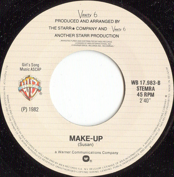 Vanity 6 : He's So Dull (7",45 RPM,Single)