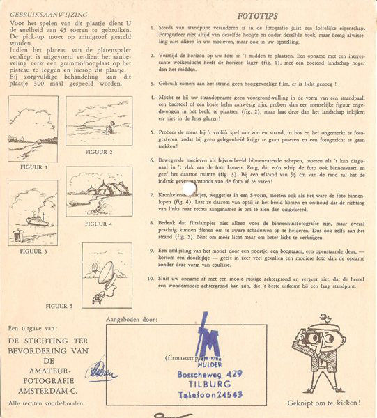 No Artist : Naar Zee En Strand Naar Bos En Hei (7",45 RPM,Shape,Card Backed,Picture Disc,Single Sided)