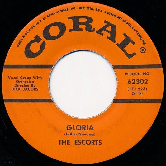 Escorts, The (10) : Gloria (7",45 RPM,Reissue)