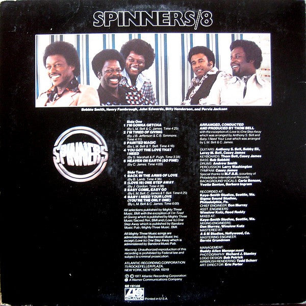 Spinners : Spinners/8 (LP,Album)