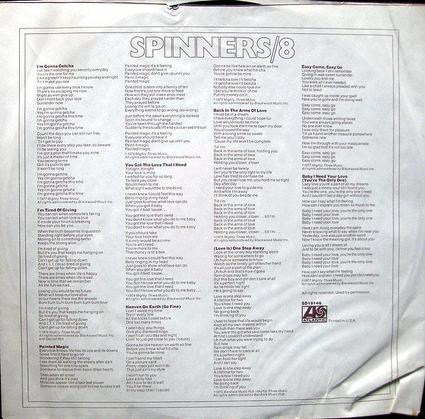 Spinners : Spinners/8 (LP,Album)