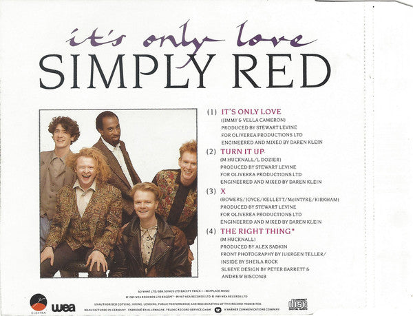Simply Red : It's Only Love (Mini,Single)