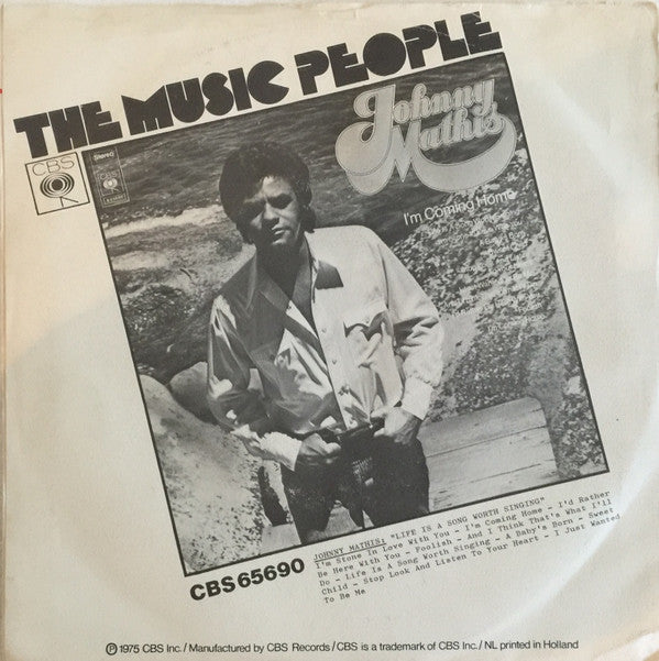 Johnny Mathis : I'm Stone In Love With You (7",45 RPM,Single)