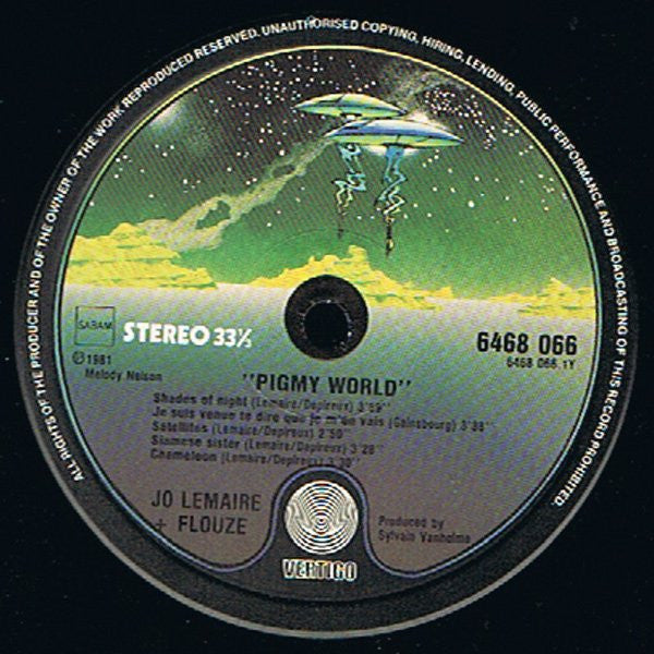 Jo Lemaire + Flouze : Pigmy World (LP,Album)