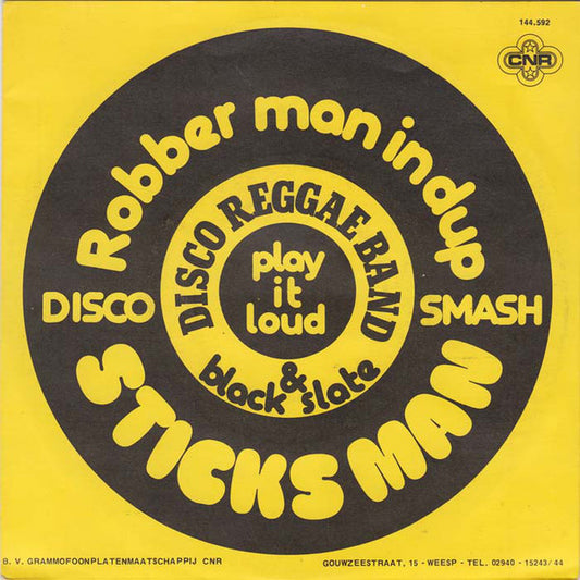 Disco Reggae & Black Slate : Sticks Man (7",45 RPM,Single)