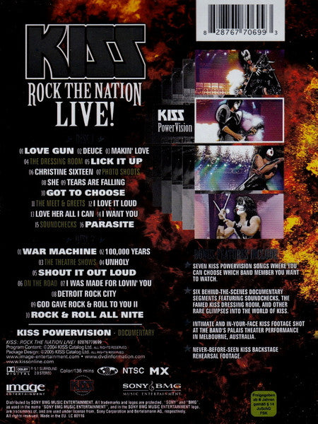 Kiss : Rock The Nation Live! (DVD-Video,NTSC)