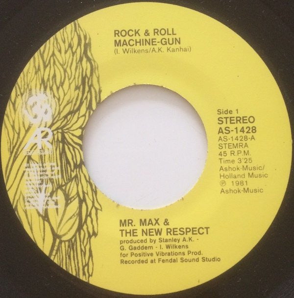 Mr. Max & The New Respect : Rock & Roll Machine Gun / Heavy Stuff (7",Single,45 RPM)