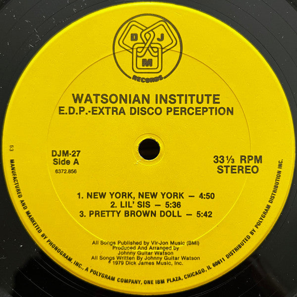 Watsonian Institute : Extra Disco Perception (LP,Album)