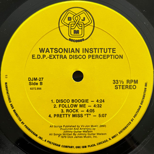 Watsonian Institute : Extra Disco Perception (LP,Album)