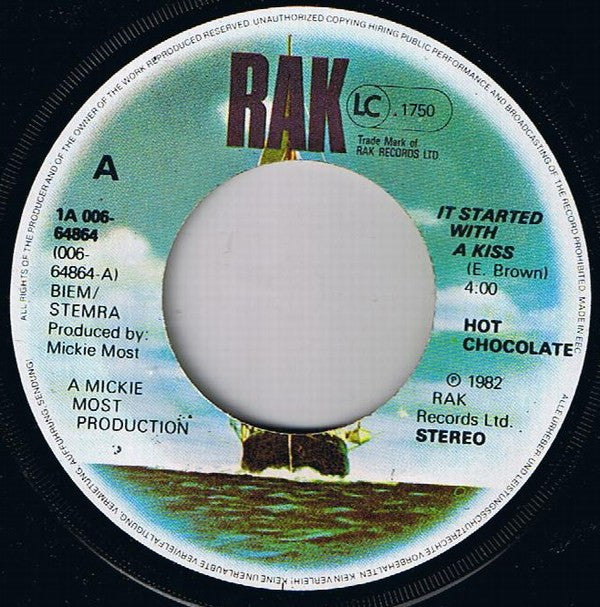 Hot Chocolate : It Started With A Kiss (7",45 RPM,Single)